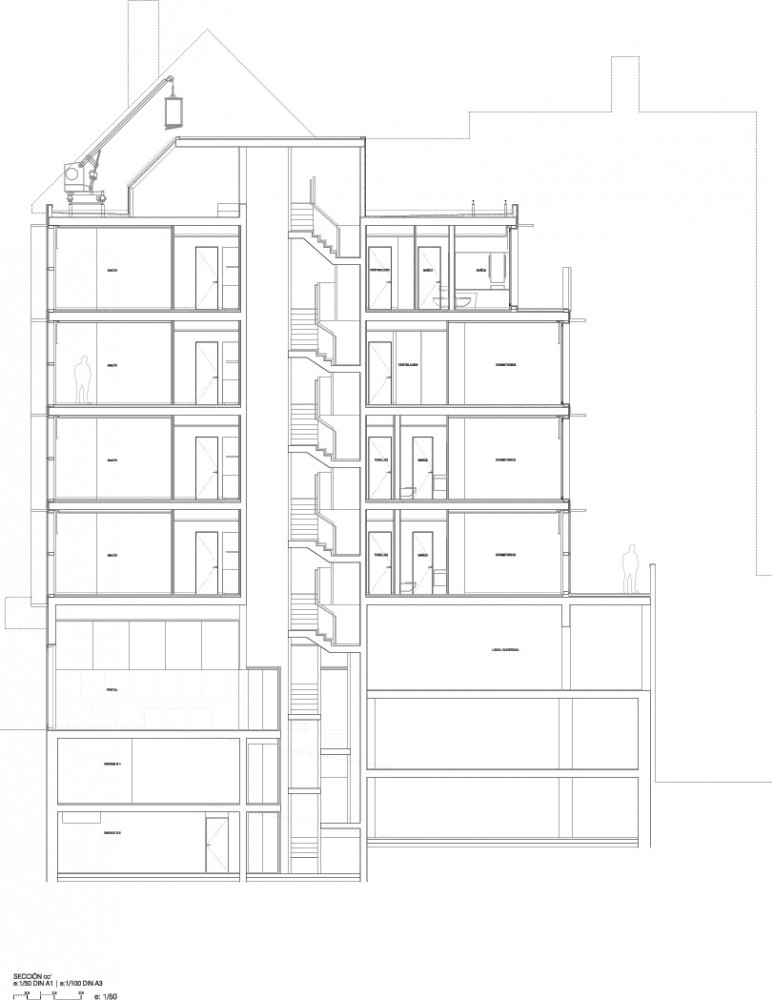 Orfila Housing, Store & Garage / Abalos + Sentkiewicz Arquitectos