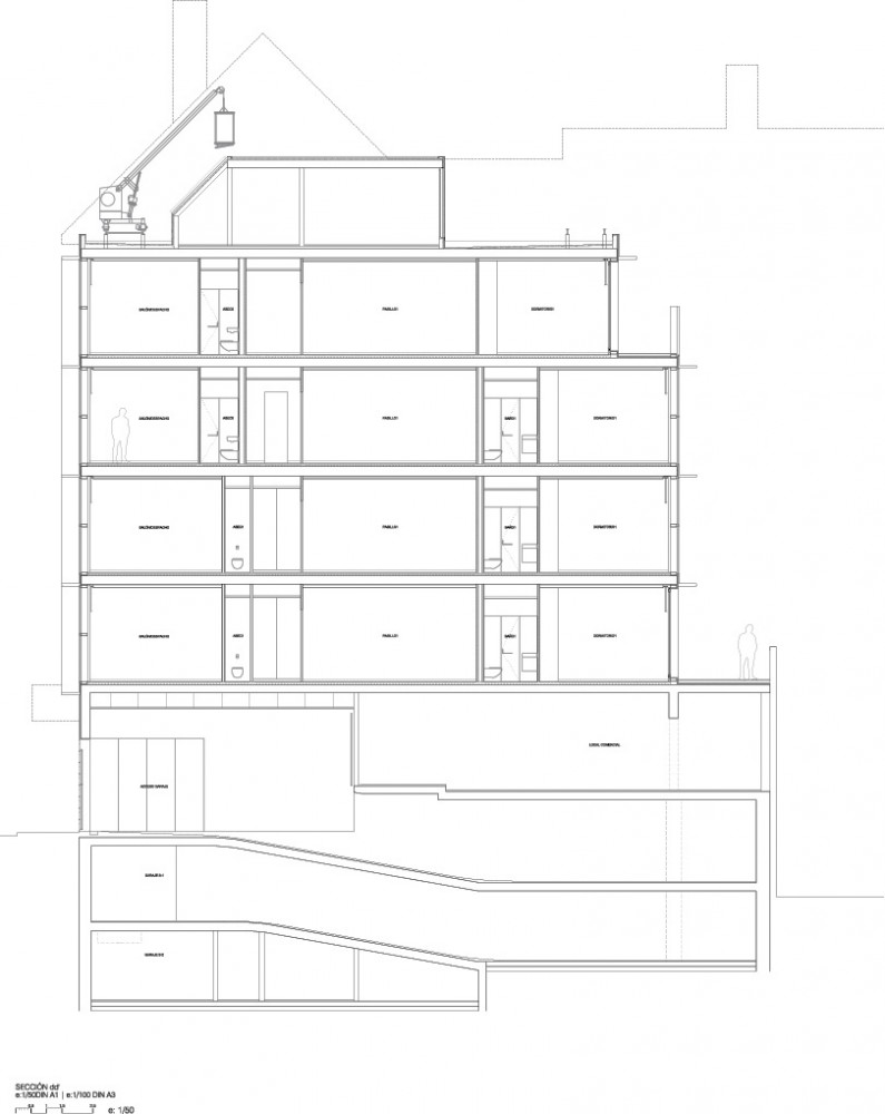 Orfila Housing, Store & Garage / Abalos + Sentkiewicz Arquitectos