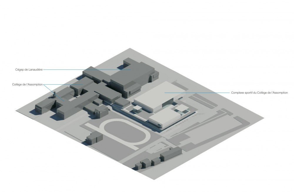 Complexe sportif de l'Assomption - Les Architectes FABG axo