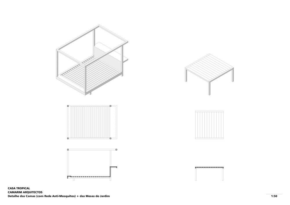 Tropical House - Camarim Architects beds details