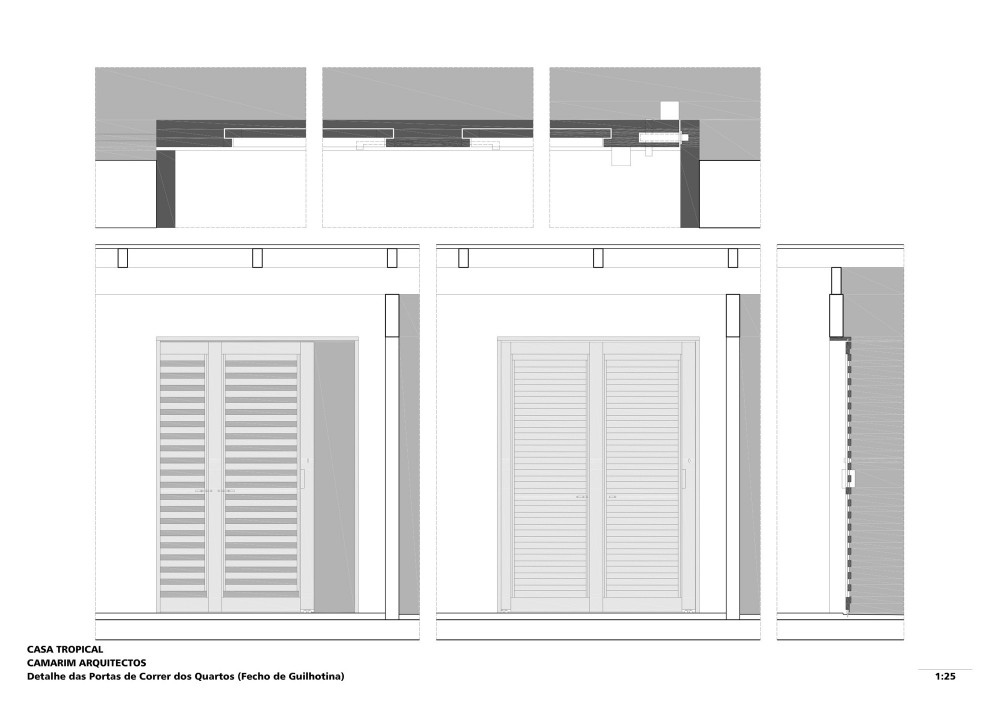 Tropical House - Camarim Architects door details