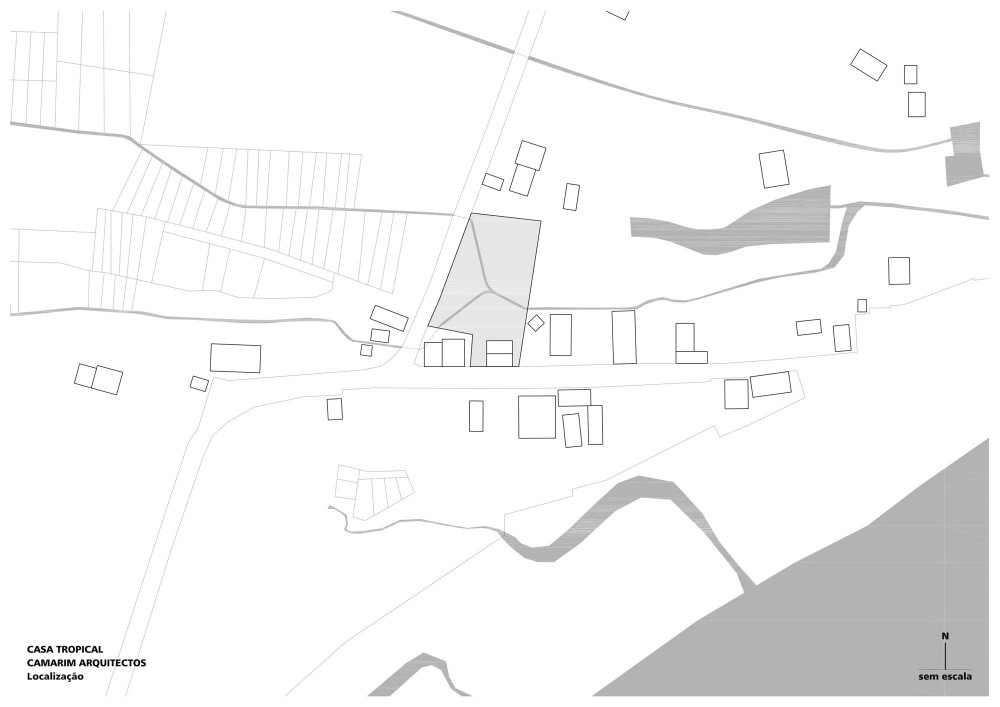 Tropical House - Camarim Architects location plan