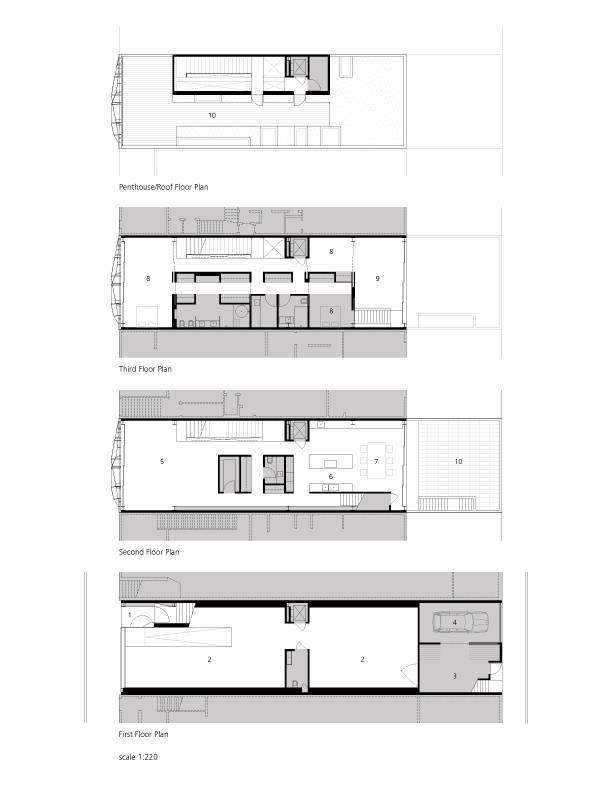 Gallery House - Ogrydziak Prillinger Architects floor plans