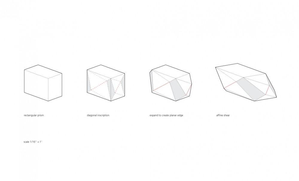 Gallery House - Ogrydziak Prillinger Architects plinth diagrams