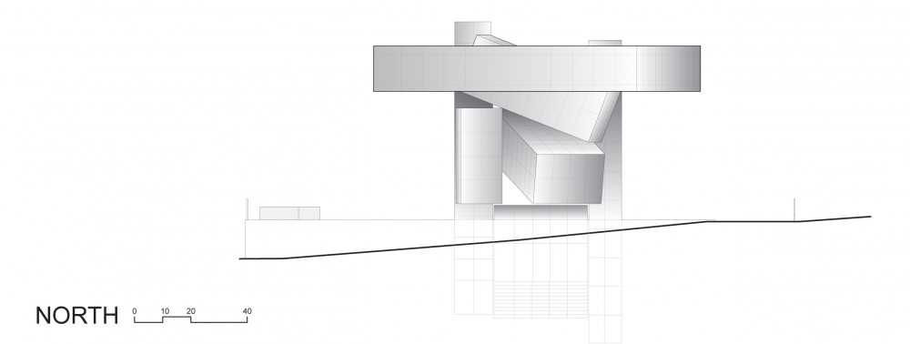 Vakko Headquarters and Power Media Center / REX North elevation (showcase) © REX