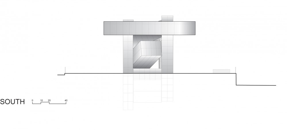Vakko Headquarters and Power Media Center / REX South elevation (showcase) © REX
