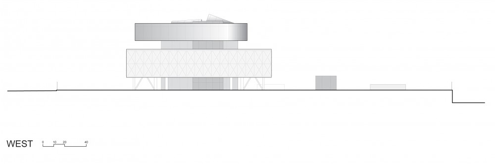 Vakko Headquarters and Power Media Center / REX West elevation © REX