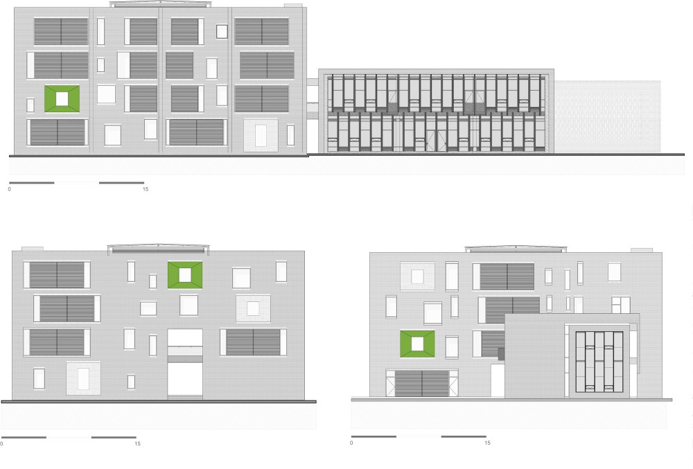 Omega Block - Daniel Bonilla Arquitectos elevations