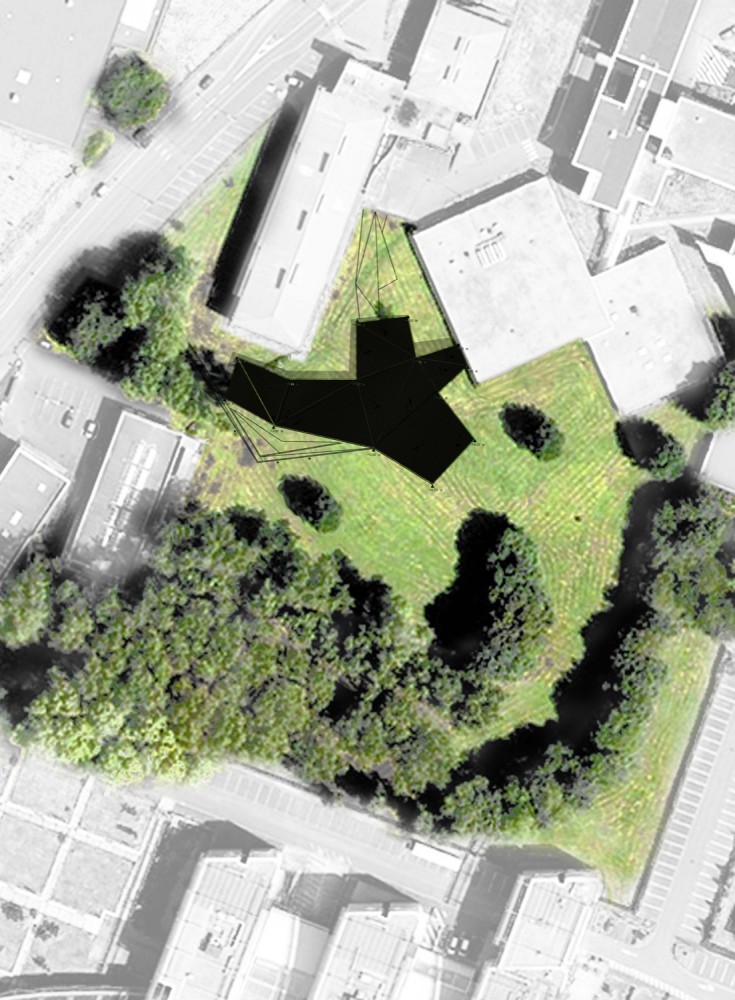 Centre of Pedagogic Multimedia Resources - Béal & Blanckaert site plan