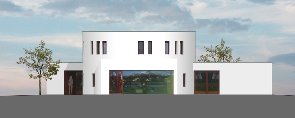 House - Villa Dali - 123DV Architecture & Consult south elevation