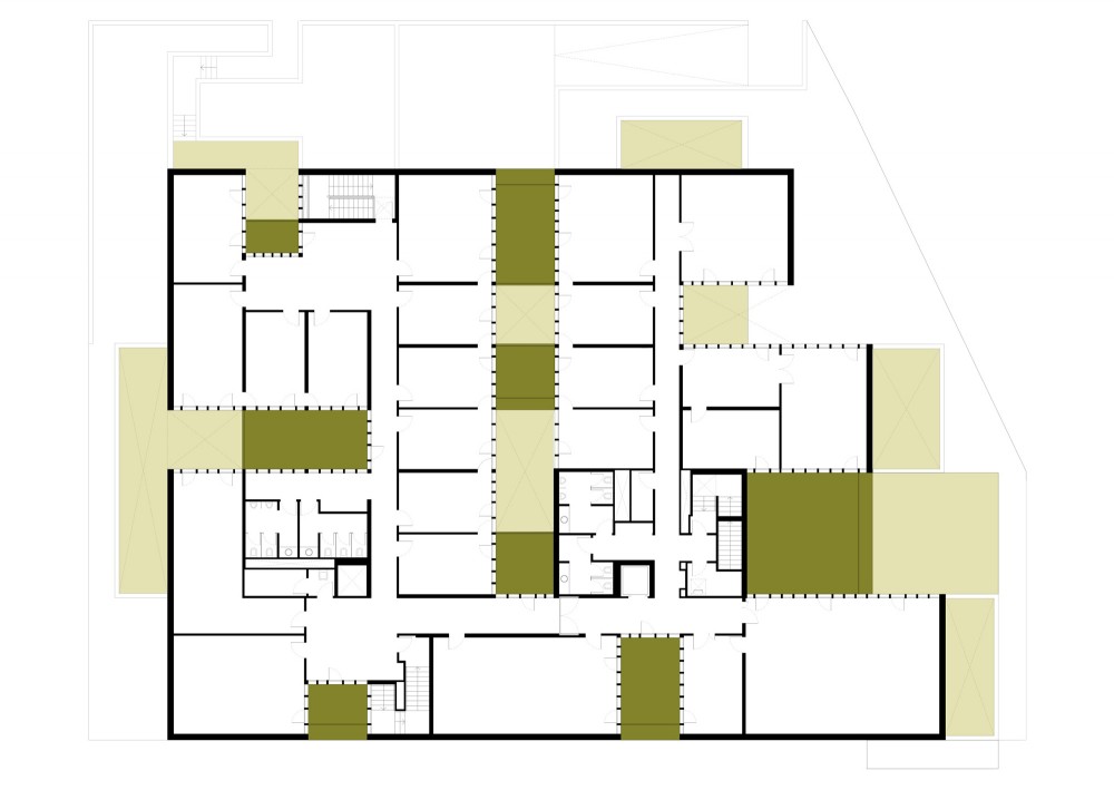 Madan Park Building - PPST Arquitectura second floor plan