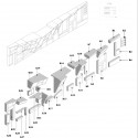 Theodor Restaurant - SO Architecture shelves exploded axo
