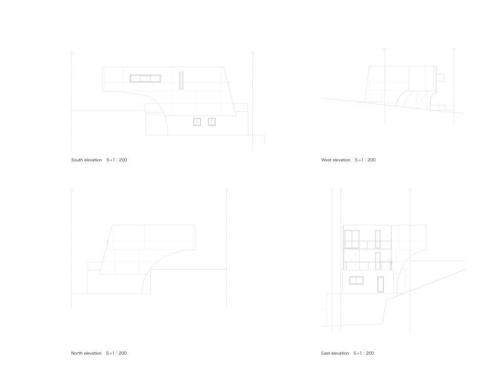 House - SHIP - Katsuhiro Miyamoto & Associates elevations