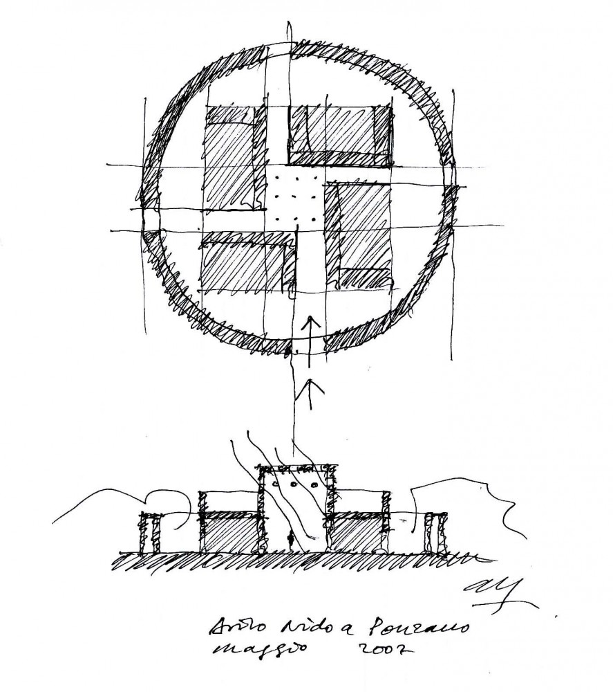 Benetton Kindergarden - Alberto Campo Baeza sketch