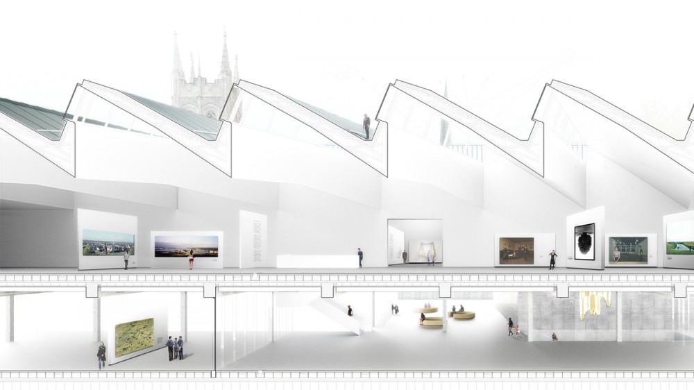 Musée National des Beaux Arts du Québec proposal / Barkow Leibinger Architekten with Barkow Leibinger Architects, Berlin with Imrey Culbert Architects