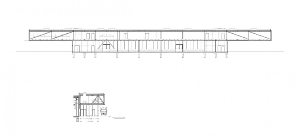 Office Building with Training Workshop - Barkow Leibinger Architekten sections