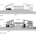 Hill End Ecohouse - Riddel Architecture Hill End Ecohouse - Riddel Architecture elevation + section