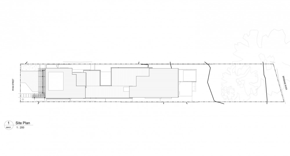 Hill End Ecohouse - Riddel Architecture site plan