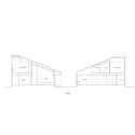 Shirakuchi House - Design nico Architect Associates section