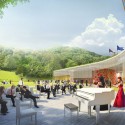 02_CHAA_ZUW_perspective_repre garden © Chalupa Architekti