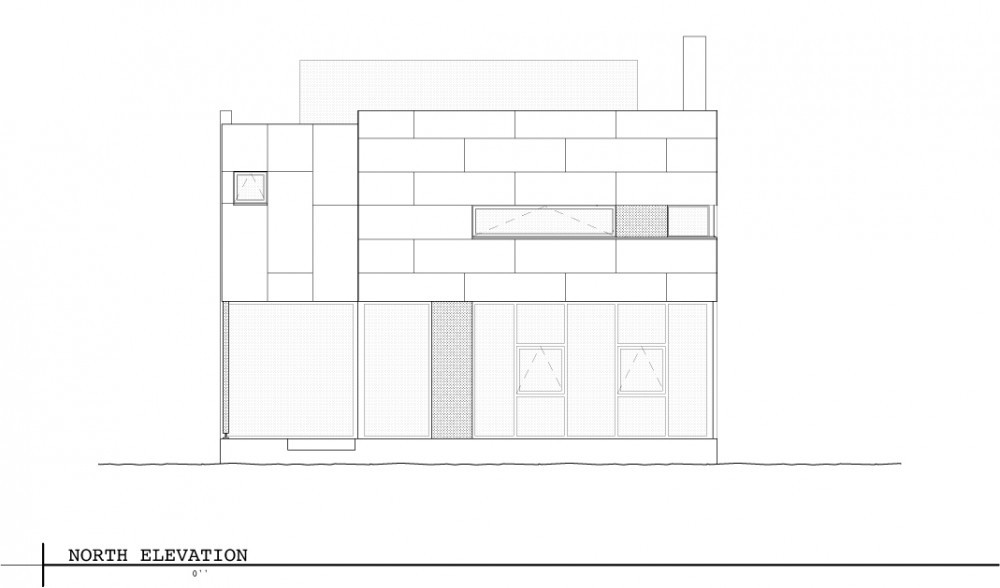 Lake Union Floating Home - Vandeventer + Carlander Architects north elevation