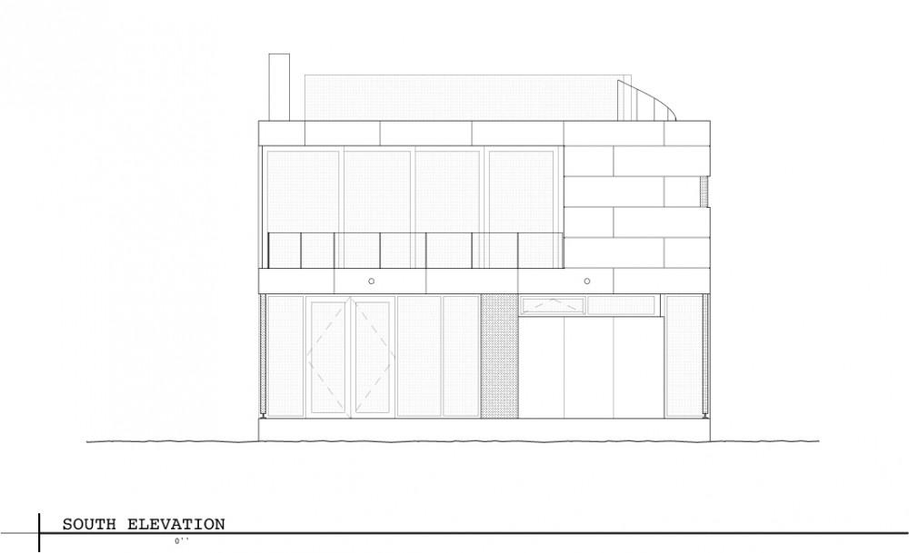 Lake Union Floating Home - Vandeventer + Carlander Architects south elevation