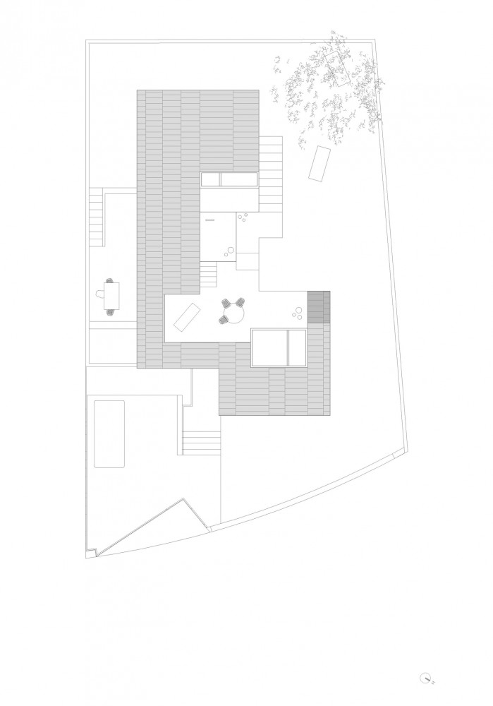 House in Sierra de Collado Mediano - Padilla Nicás Arquitectos roof plan