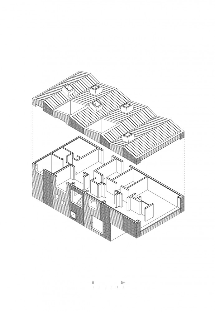 Pael House - Pezo von Ellrichshausen Architects axo 02