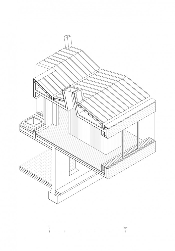 Pael House - Pezo von Ellrichshausen Architects axo 03