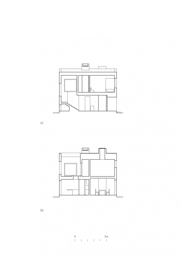 Pael House - Pezo von Ellrichshausen Architects sections 02