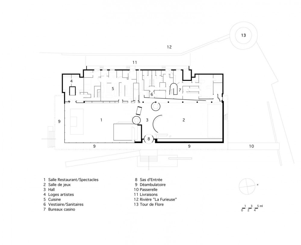 Spectacles Jeux Restaurant - Malcotti Roussey Architectes floor plan