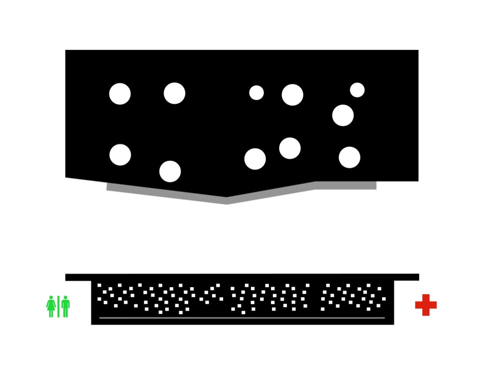 Diderot d'Alembert School Infirmary - Chartier/Dalix Architectes diagrams