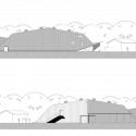 Gymnase CREPS - Laurens & Loustau Architectes Gymnase CREPS - Laurens & Loustau Architectes west & east elevations