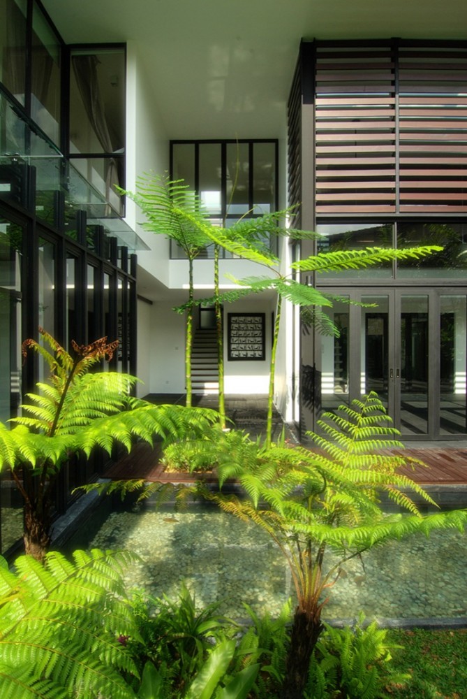 House - Jalan Merlimau - Aamer Architects © Amir Sultan