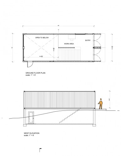 ground floor plan & elevation