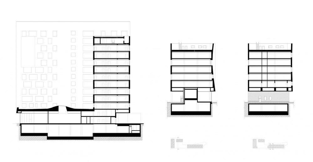 Danilovskiy Fort - Sergey Skuratov Architects sections
