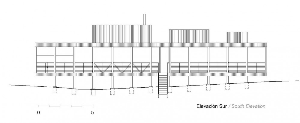 Rodríguez Harvey House - Nicolás Loi south elevation