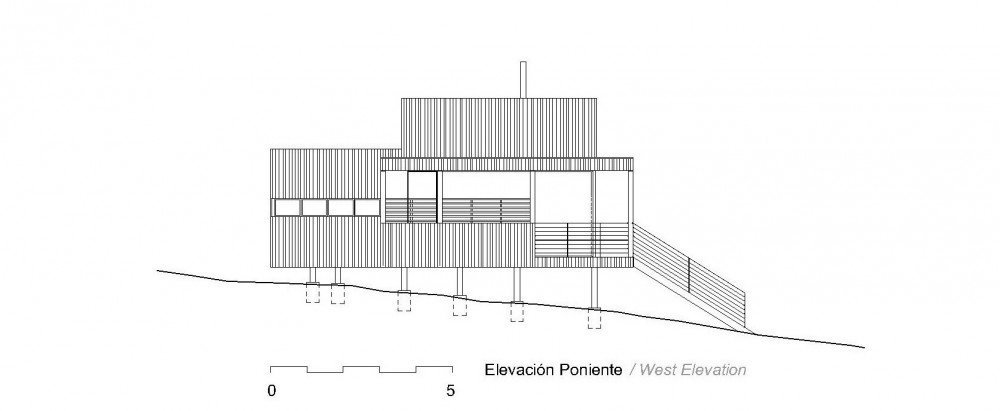 Rodríguez Harvey House - Nicolás Loi west elevation