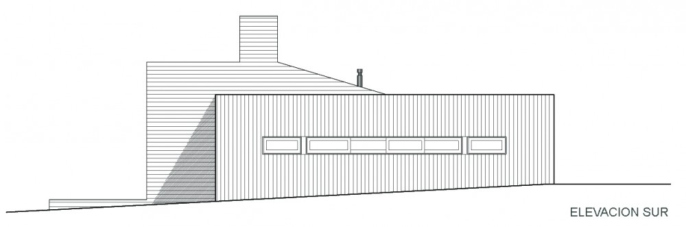 La Campana House - Alejandro Dumay - Francisco Vergara south elevation