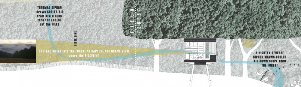 Fallingwater On-Site Cottages Competition proposal / Wendell Burnette Architects