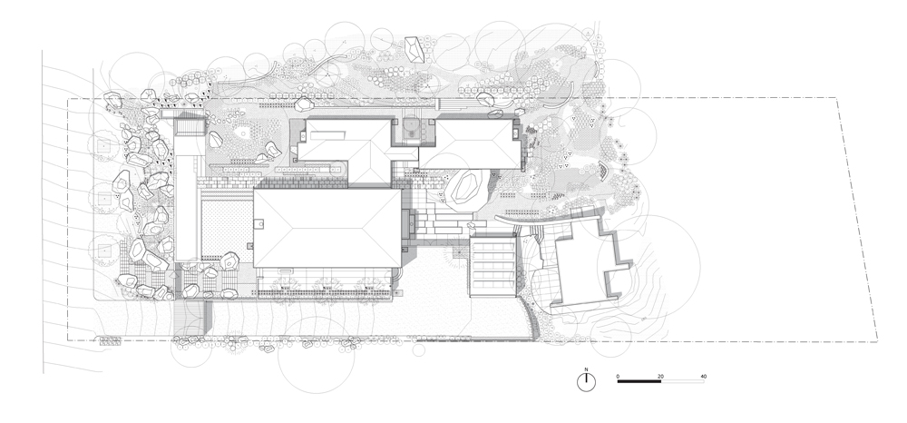 Montecito Residence - Barton Myers Associates site plan