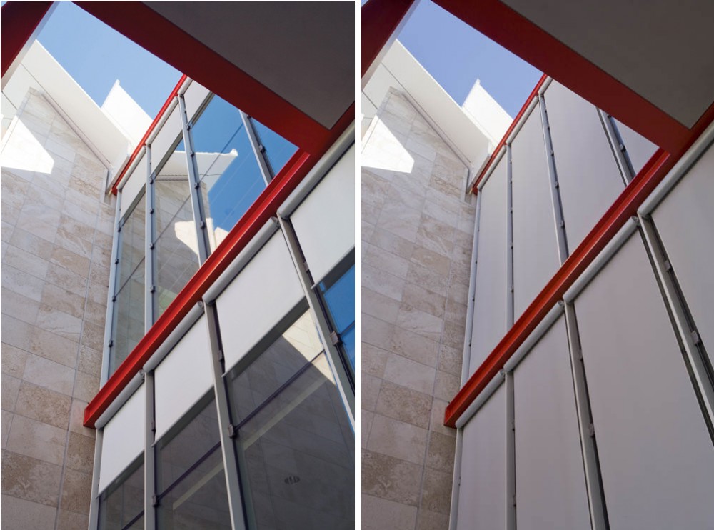Motorized External Roller Shades / Hunter Douglas Contract