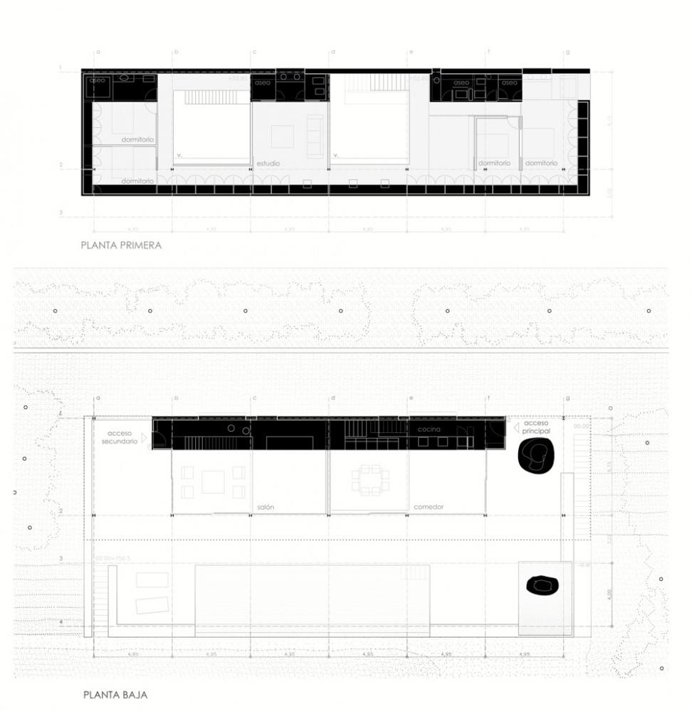 Pitch House - Iñaqui Carnicero floor plans