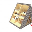 4_visiondivision_peak_series_diagram_without_roof_72dpi 45m2 - axonometric view of the configurations of spaces