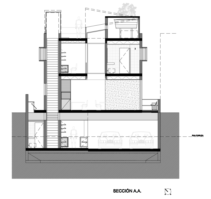mirante do horto house / flavio castro section