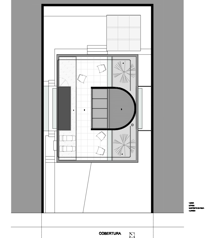 mirante do horto house / flavio castro second floor plan