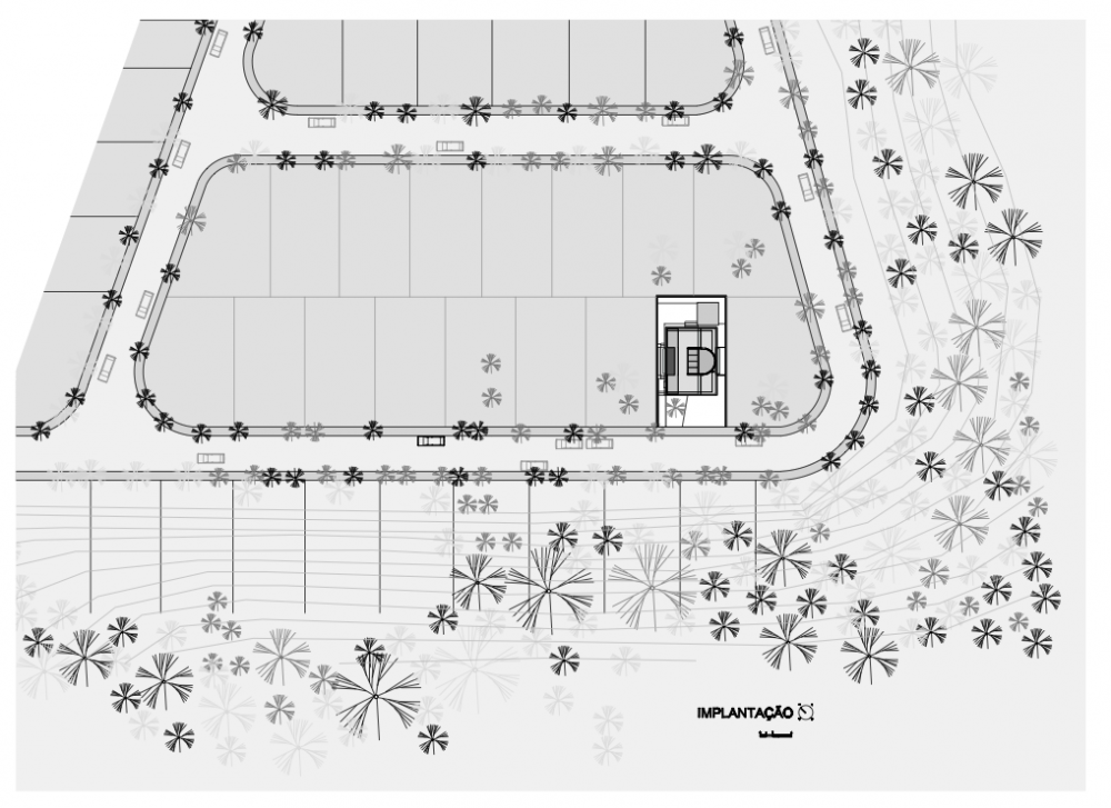 mirante do horto house / flavio castro location plan