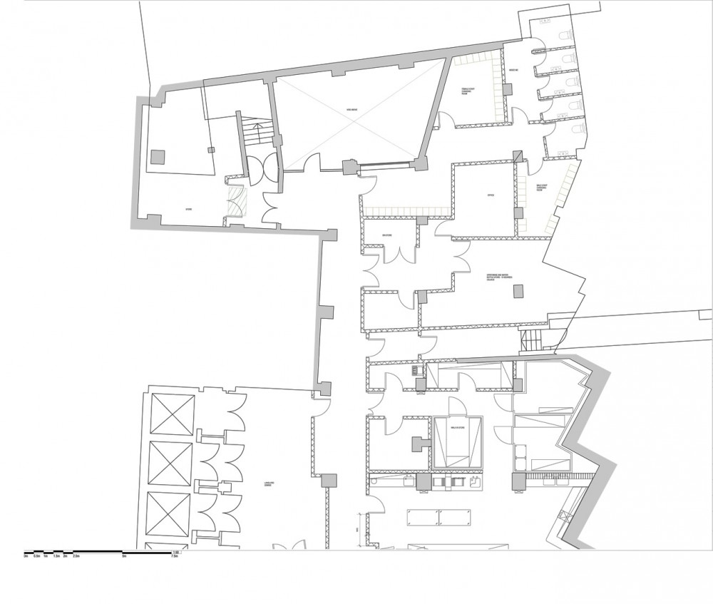 Pizza East / Michaelis Boyd basement plan