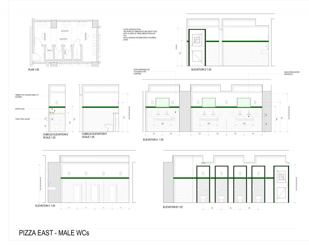 Pizza East / Michaelis Boyd elevation