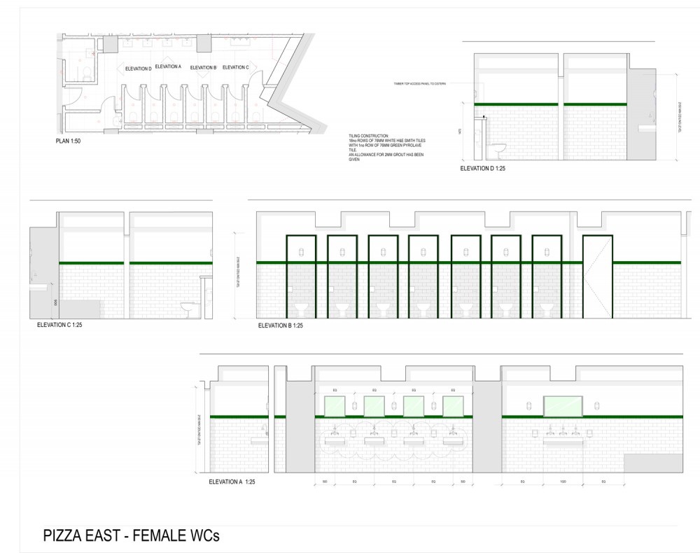 Pizza East / Michaelis Boyd elevation